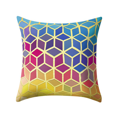 

〖Follure〗Rose Black Gold Cushion Cover Square Pillowcase Home Decoratio