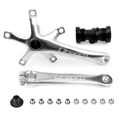 

Bike Crank Set Bicycle Bottom Brackets 170MM 130 BCD Foling Bike Crankset Bike Crank Arm with Chainring Bolts