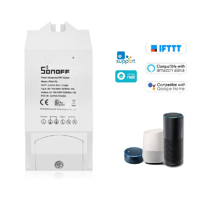 

Sonoff Pow R2 ITEAD Smart Wifi Switch Wireless ONOff Controller With Real Time Power Consumption Measurement 15A3500W Smart Home