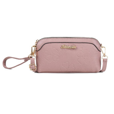 

Solid Color Clutch Shoulder Messenger Handbags Women Leather Crossbody Bags