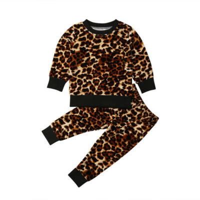 

2PCS Kids Baby Girls Autumn Tracksuit Clothes Sweatshirt TopsPants Outfits Sets