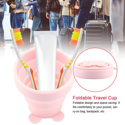 

170ml Silicone Foldable Travel Cup Retractable Water Mug for Outdoor Camping Hiking TravelingFoldable Travel Mug