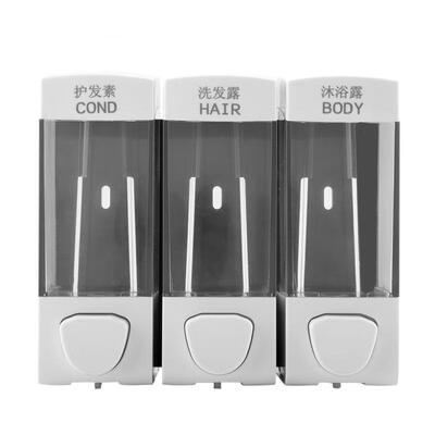 

Greensen Wall Mounted 3-Chamber Liquid Lotion Shampoo Soap Dispenser Set Bathroom Accessories