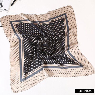 

New Europe&the United States dot square scarf small squares business unit ladies professional performance silk scarf wholesale FJ082