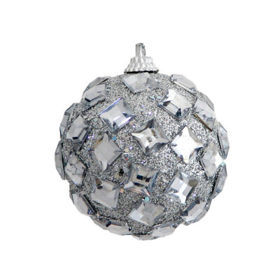 

1Pack Christmas Rhinestone Glitter Baubles Balls Christmas Tree Hanging Decor Pendant Balls for Holiday Party Decorations