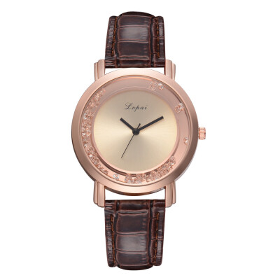 

High Quality Womens Watches Unique Beads Disc Ladies Quartz Wristwatch Fashion Leather Strap Clock Minimalism Zegarek Damski