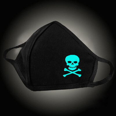 

Luminous Cotton Mouth Mask Anti Haze Dust PM25 Protective Face Mouth Mask Washable Fashionable Mask Black