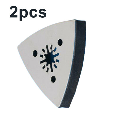 

2 Pcs Triangle Sanding Discs Grinding Plate Pads Precise Polishing Corner Set