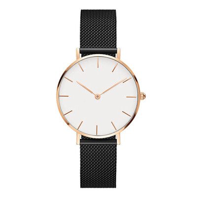 

RM Fashion Luxury Women Watch Stainless Steel Analog Quartz Wristwatch