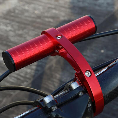 

Greensen Red Bicycle Handlebars Extension Frame Aluminum Alloy Lamp Holder 100mm