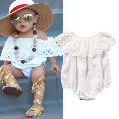 

Toddler Newborn Infant Baby Girl Bodysuit Lace Romper Jumpsuit Outfit Sunsuit Clothes