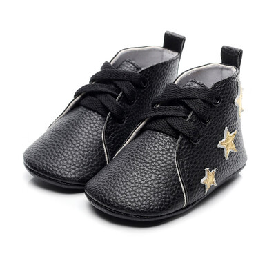 

Baby Boys Girls Shoes Breathable Anti-Slip Casual Star Pattern Sneakers Toddler Soft Soled Shoes 0-24M