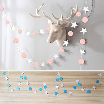 

2M Star Paper Garland Bunting Home Wedding Party Banner Hanging Decoration