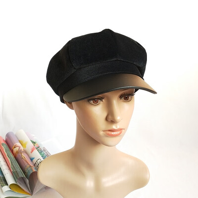 

Maowei cap beret female spring&autumn British retro painter hat male&female hat octagonal hat newspaper boy hat