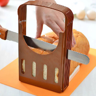 

Bread Loaf Toast Cutter Slicer Slicing Cutting Guide Mold Maker Kitchen Bread Slicer