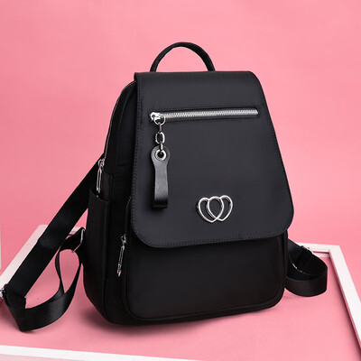 

Backpack female tide brand small Korean fashion Joker ladies casual pu soft leather backpack travel bag