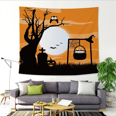 

Toponeto Halloween Tapestry Art Wall Hanging Blanket Room Decor