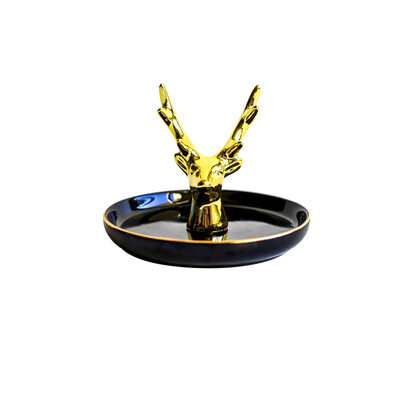 

Toponeto Gold-plated jewelry plate home decoration plate ring jewelry storage plate