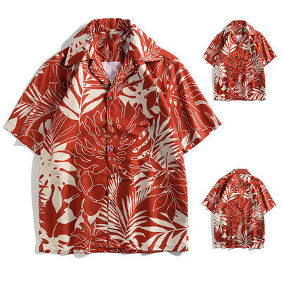 

Toponeto Spring&Summer Fashion Couple Personal Printed Short-sleeved Beach Tops