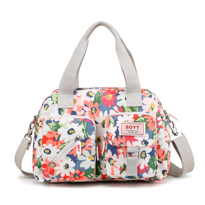 

Cloth bag female middle-aged&elderly mother bag shoulder slung handbag nylon canvas Oxford bag large capacity womens bag