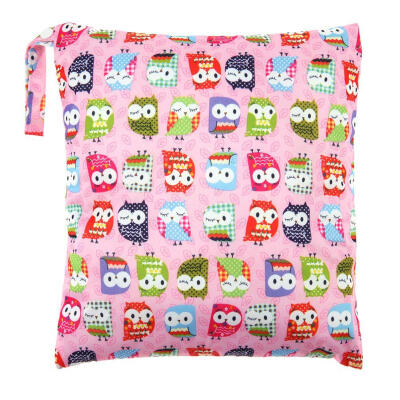 

Cartoon Birds Printed Waterproof Baby Nappies Bags Diapers Travel Handbags