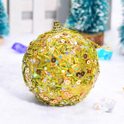 

〖Follure〗Christmas Rhinestone Glitter Baubles Balls Xmas Tree Ornament Decoration 8CM