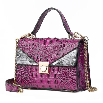 

Summer new mobile chain handbags Korean fashion crocodile pattern shoulder diagonal bag