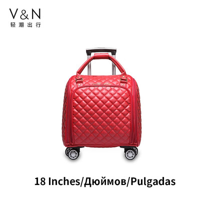 

Business luggage trolley case Korean portable small trolley bag boarding bag light luggage suitcase 16 inch