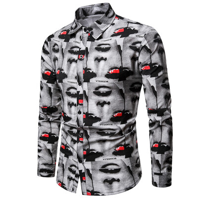 

Allover Face Print Shirt