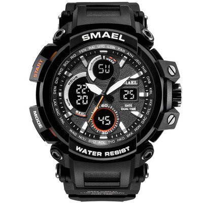

Gobestart SMAEL Men Sport Watch Casual LED Digital Rubber Strap Electronic Wristwatch Gift