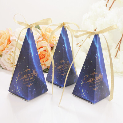

FUNNYBUNNY Wedding Candy Box Sharp Vertebra Candy Box Table Gift Candy Bag Paper Boxes for Packaging Gift Box