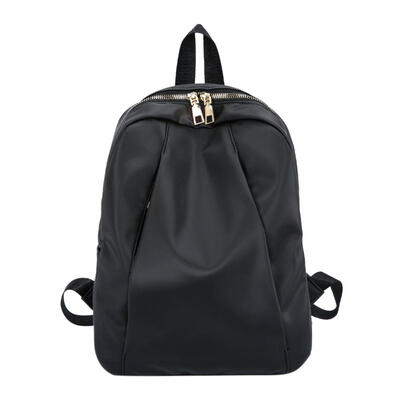 

Double Zipper Nylon Women Backpack Fashion Teenage Girls Lady Shoulder Bag