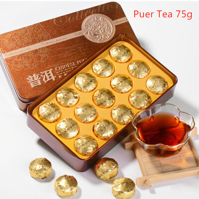 

ripe pu-erh ripe pu-erh tea pu-erh tea ripe cake 75 g black tea China Yunnan tea health&organic food