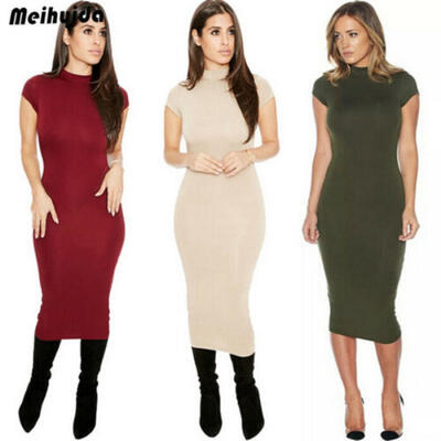 

Fashion Women Short Sleeve Bodycon Casual Party Evening Cocktail Sexy Mini Dress