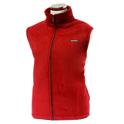 

Unisex Men Middle-aged Warm Sleeveless Vest Zipper High Collar Jacket Waistcoat