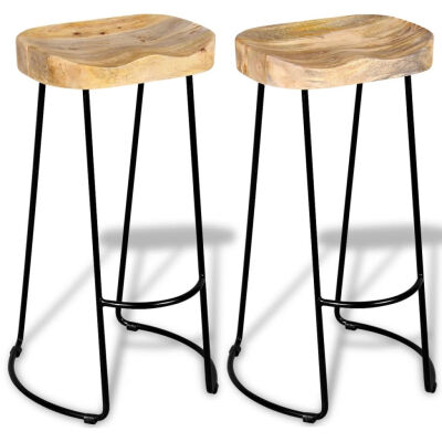 

Gavin Bar Stools 2 pcs Solid Mango Wood