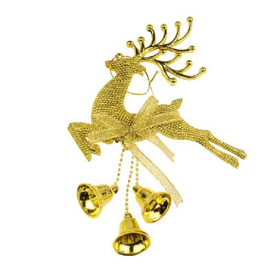 

1Pcs Christmas Tree Ornaments Reindeer Bell Deer Xmas Baubles Party Decor Gift