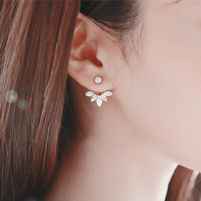 

Korean Trend of Earrings in 2019 Silvery Stars geometry Round Irregularity Drop Earrings Crystal Long Party Jewery