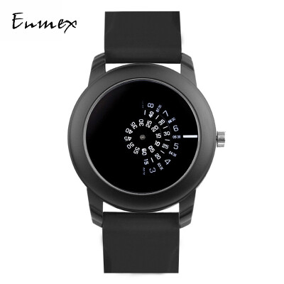 

Qixi Festivals gift translation Enmex all-black lens concept tonal watch movement digital tide cool watch