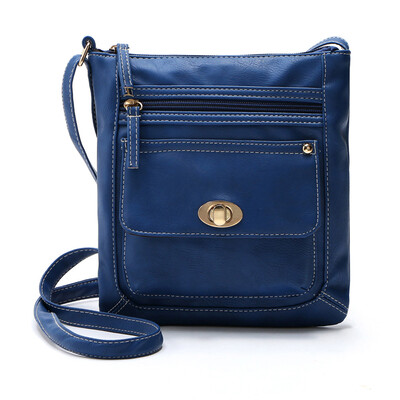

Tailored Womens Leather Satchel Cross Body Shoulder Messenger Bag Blue
