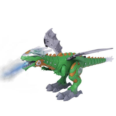 

Electric Dinosaurs Kid Toy Walking Spray Swing Robot Model with Light Sound