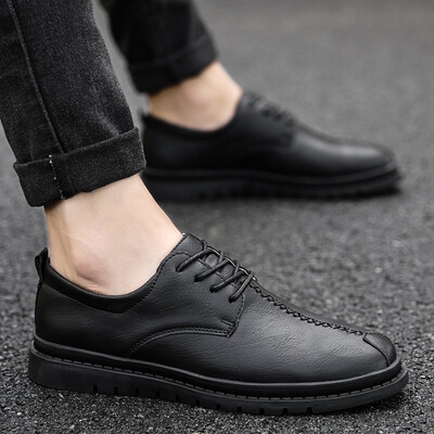 

Summer new mens shoes Korean version of the trend of casual shoes mens warm plus velvet shoes England versatile shoes tide shoes