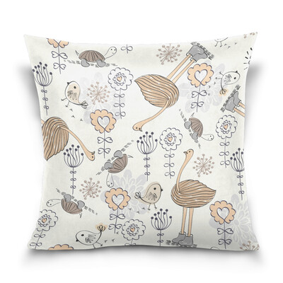 

ALAZA Throw Pillow Cover 16 X 16 inch Christmas Gift Cushion Cover with Doodle Pattern Printed Pillowcase