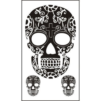 

〖Follure〗2PC Cool Halloween Skull Tattoo Is Environmentally Friendly And Waterproof