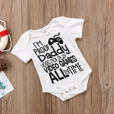 

Fashion Newborn Baby Boy Summer Cotton Casual Romper Jumpsuit Bodysuit Clothes Outfits