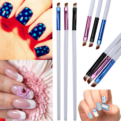 

〖Follure〗3pcs UV Gel Acrylic Nail Art Brush Set Art Builder Painting Pen Design Nail Art
