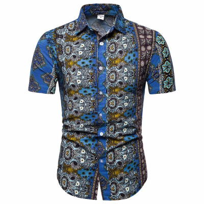 

Foreign Trade Burst Mens Wear 2019 New Summer Dress Mens Fashion Short Sleeved Leisure Shirts Slimming Shirts TC33