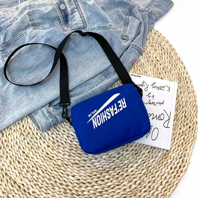 

Tailored Women Letter Fashion Shoulder Bag Casual Messenger Bag Simple Canvas Phone Case