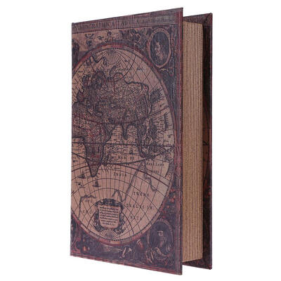 

Vintage Wooden Simulation Book Storage Box Crafts Gifts Jewelry Organizer