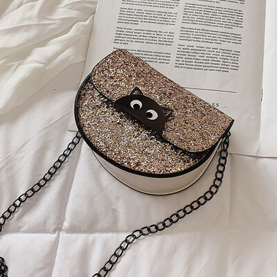 

Tailored Fashion Childrens Sequin Wild Shoulder Messenger Bag Coin Purse Pack For Child